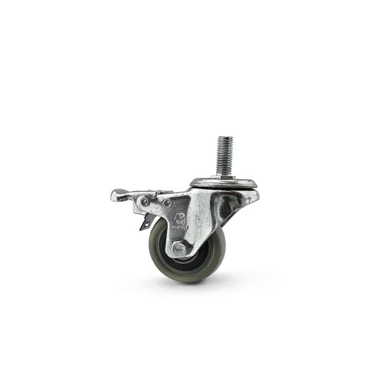 RODACHINA INNOVACIÓN DE 2-1/2” CON ESPIGO Y FRENO EN HULE